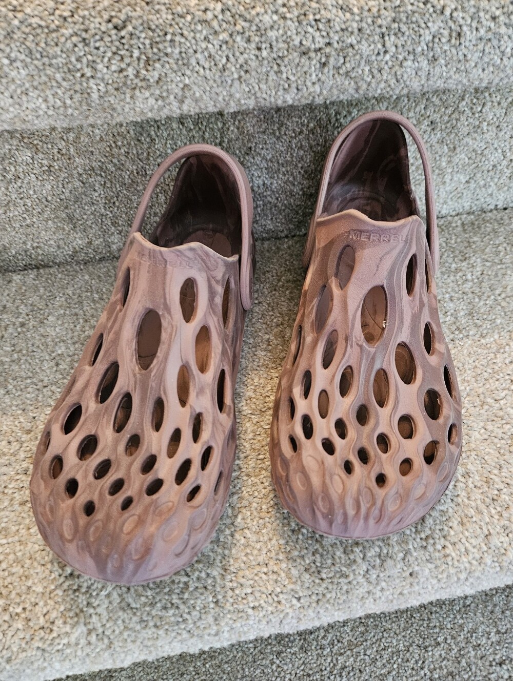 Merrell Perforated Slip-On Clog in Mauve
